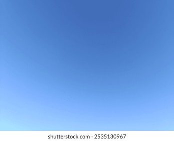 blue sky without clouds. clear sky 