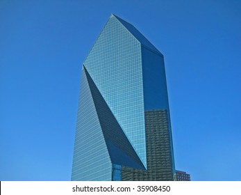 blue skyscraper