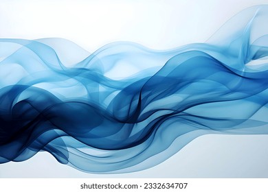 Blue smoke, Abstract art, Abstract Blue smoke, Blue smoke abstract, Blue wave, white background - Powered by Shutterstock