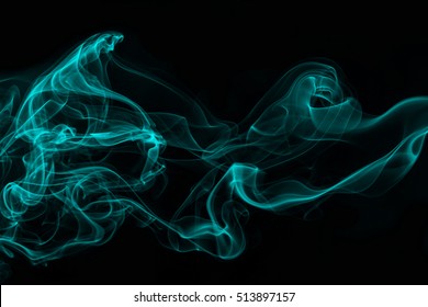 Blue Smoke On Black Background Stock Photo 513897157 | Shutterstock