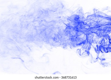 Blue Smoke On White Background Stock Photo 346560128 | Shutterstock