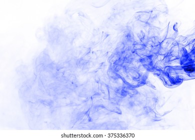 Blue Smoke On White Background Stock Photo 375336370 | Shutterstock