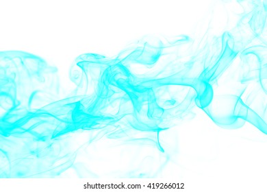 Blue Smoke On White Background Smoke Stock Photo 419266012 | Shutterstock