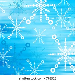 the blue snow fall