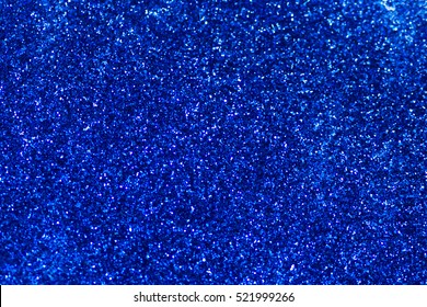 Blue Sparkling Glitter bokeh Background.