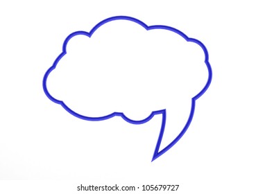 Blue speech bubble