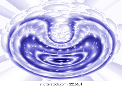 Blue spheres background pattern