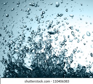 Blue splash