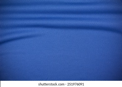 Blue Sport Jersey Shirt Clothing Texture And Background