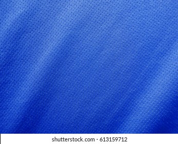 Blue Sports Clothing Fabric Jersey Texture