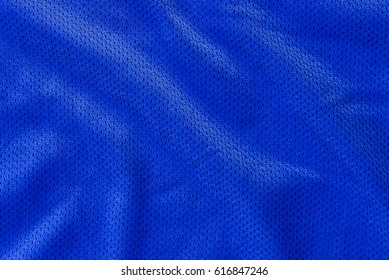 Blue Sports Fabric Texture Jersey