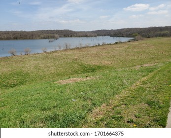 Blue Springs Lake, Jackson County, Missouri, USA On Sunny Spring Day