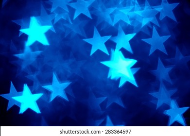 blue star shape holiday photo as background