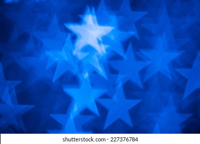 Blue Stars Shape Photo As Background