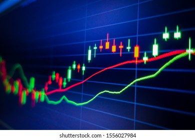 Stock Market Digital Graph Chart On Stock Photo 1610434855 | Shutterstock