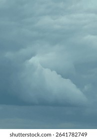 blue storm clouds in the thunder sky 