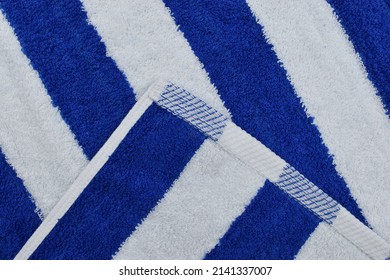 Blue Stripe Cabana Beach And Pool Party Towel