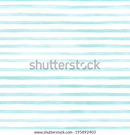 blue stripes on white background watercolor painting
