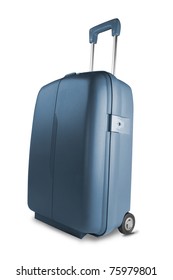 25,004 Blue suitcase isolated white background Images, Stock Photos ...