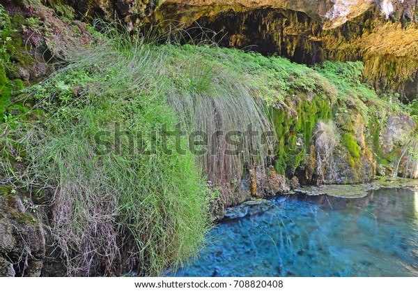 blue sulfur water kaklik cave which stock photo edit now sulfur in water