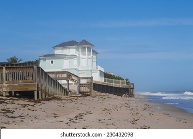 Blue Summer Beach House On The Beach, Florida