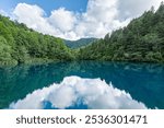 The blue surface of Lake Onuma - Yamanouchi Town, Shimotakai District, Nagano Prefecture