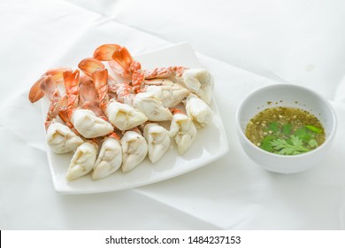 Blue Swimming Crab, Blue Swimmer Crab, Crab Meat,  White Background, Crab Roe, Ready To Eat 