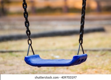 blue Swings in the park 