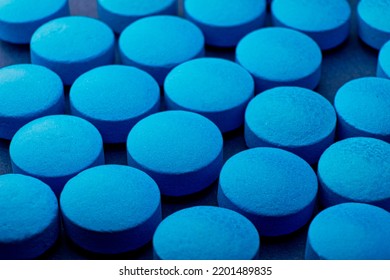 Blue Tablet Background, Drug Roofie Ox Extasy Bought On Dark Web