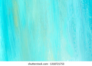 Blue And Teal Brush Stroke Textured Background