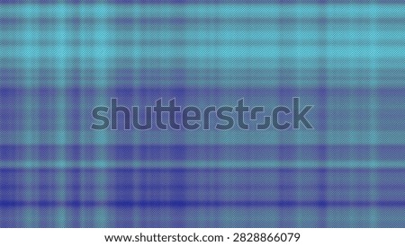 Blue and teal plaid pattern with subtle halftone dot texture