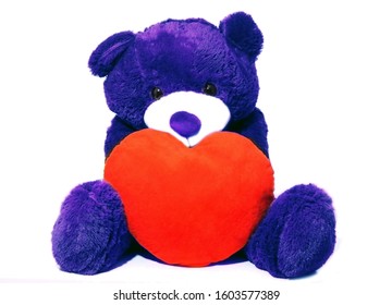 red and blue teddy bear
