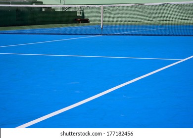 Blue Tennis Court