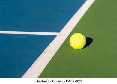 Blue tennis courts with white lines and light blue pickleball lines	 - Powered by Shutterstock