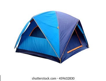 Blue Tent Camping Isolated