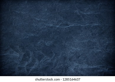 Blue texture dark slate background. Stone surface background