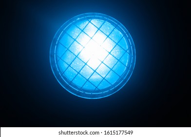 Blue Theatre Light With Grate Par Can