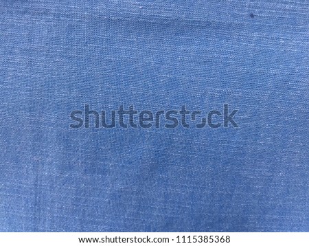 Blue Tight weave water resistant cotton material or fabric