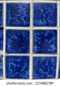 Blue Tiles And White Grout