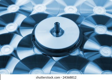 Blue toned CD background