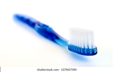 Blue Toothbrush Isolated On White	