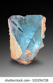 Blue Topaz Crystal From Minas Gerais, Brazil. 