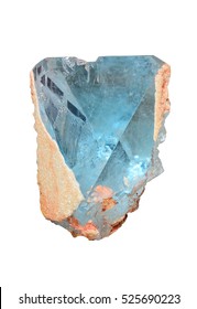 Blue Topaz Crystal From Minas Gerais, Brazil. 