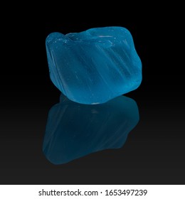 Blue Topaz Mineral Pattern. Natural Blue Color