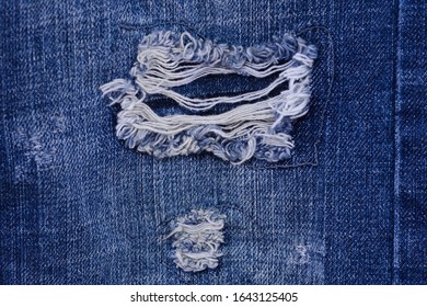 blue torn jeans