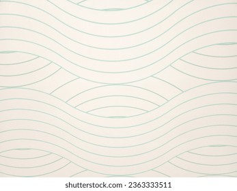 Blue tosca and white line wave picture for wallpaper background.