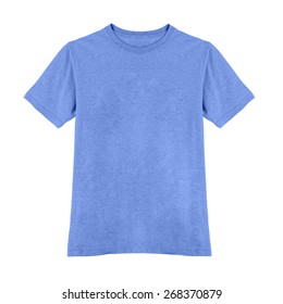 Blue Tshirt Isolated On White