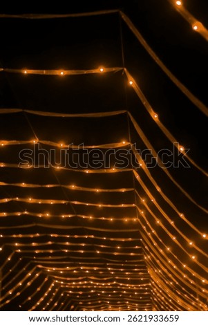 Blue Tunnel on Christmas Day, Tunnel of Lights, Christmas Decorations, Rainbow LED Tumblr Light Tunnel, Rainbow Color Lights, Christmas Celebration