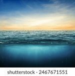 BLUE UNDER WATER SEA - IMAGE