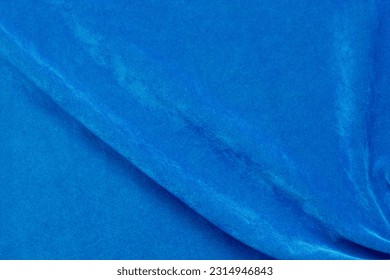 blue velvet fabric texture used as background. blue fabric background of soft and smooth textile material. There is space for text.	 - Shutterstock ID 2314946843